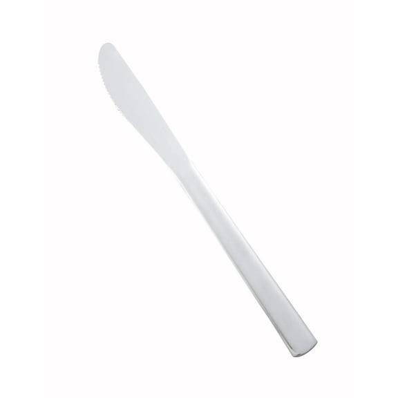 Winco 0002-08 Windsor Stainless Steel Dinner Knife Dozen