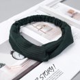 thumbnail image 5 of Diademas para mujer XianweiShao anudadas torcidas bohemias elásticas color sólido 8 unidades, 5 of 5