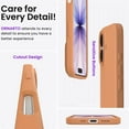 thumbnail image 5 of Compatible with iPhone 17 Case 6.3, Slim Liquid Silicone 3 Layers Full Covered Soft Gel Rubber Phone Case Protective Cover 6.3 Inch, Retro Orange, 5 of 13