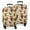 Beige Highland Cow-1, variant on Yellow Buffalo Mountain Pattern Luggage Cover Fashion Suitcase Cover Baggage Covers Fit 25-28 Inch Luggage (Go Travel)