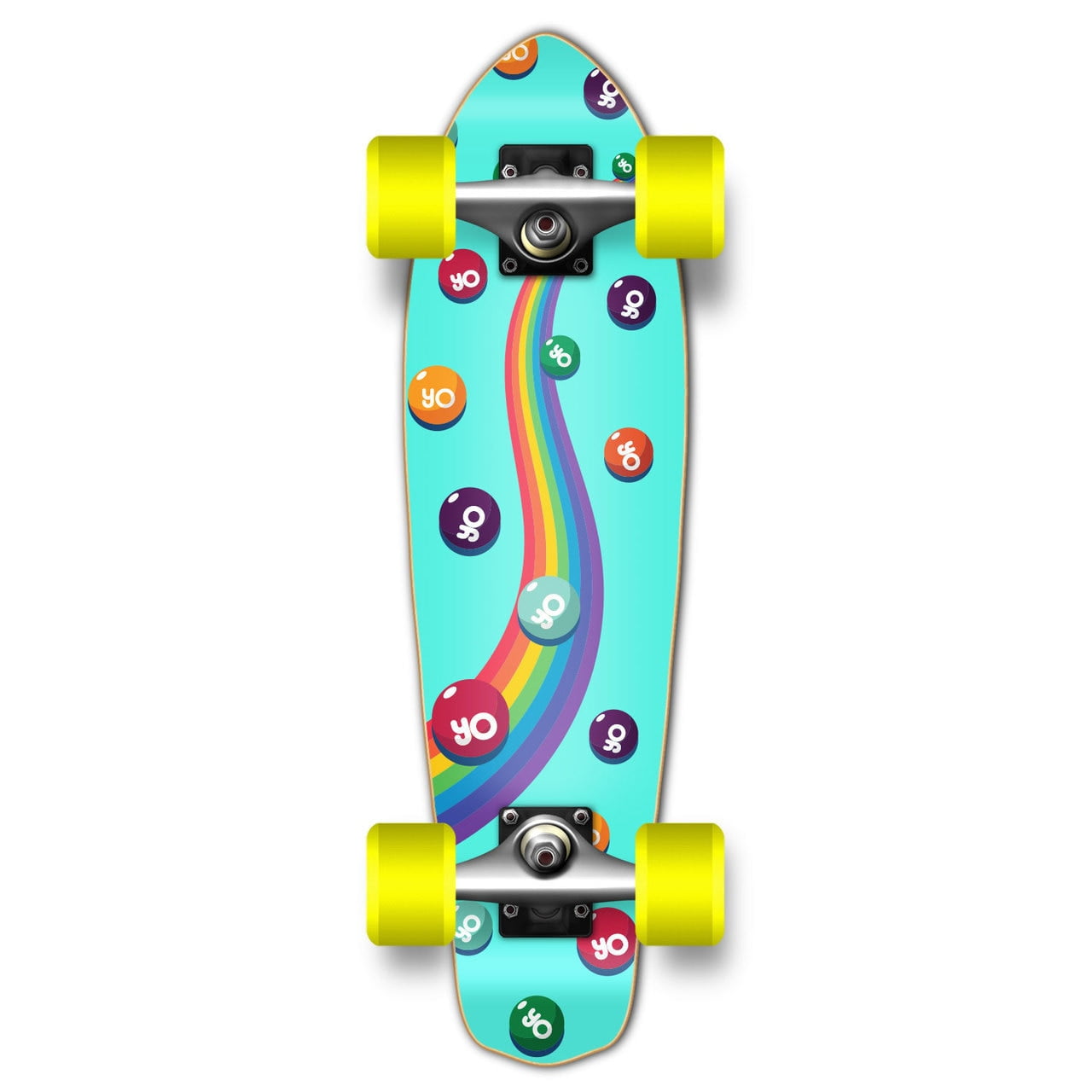 Yocaher Complete Micro Cruiser Skateboard Longboard CANDY Series