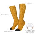 thumbnail image 4 of Fotbe Gold Glitter Calcetas Divertidas Estampadas para Hombre y Mujer, Calcetas de Algodón hasta la Rodilla para Caminar, Correr, Enfermería y Embarazo, 4 of 6