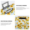 thumbnail image 3 of Pofeuu Blue White Plaid Sunflower Print Luggage Suitcase Cover Protector Luggage Washable Covers Aesthetic for 18/24/28/32 inch Luggage（No luggage included）-Medium, 3 of 7