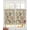 Light Beige, variant on Beige Spring Floral Sheer Curtains 39 Inch Length 2 Panels Set for Living Room/Bedroom, Elegant Pastoral Flowers Birds Watercolor Kitchen Curtains Grommet Curtains Window Treatments 27.5"x39"x2
