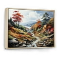 thumbnail image 2 of Designart "Smoky Mountains Forest Great wall art I" Landscapes Floater Framed Wall Art Print, 2 of 7