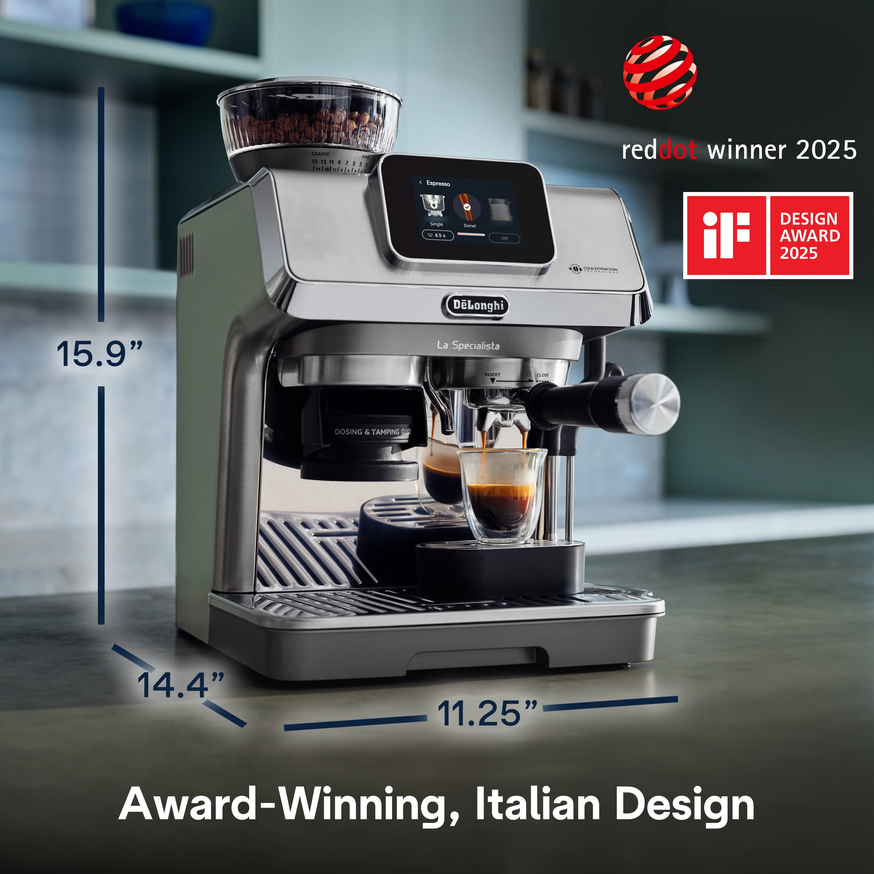 De'Longhi La Specialista Touch Espresso Machine with Cold Brew & Auto LatteArt Technology