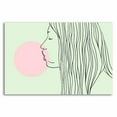 thumbnail image 2 of 24 x 16 Pink Bubble Gum by Robert Farkas - Wall Art Print on Canvas Fabric Green, 2 of 3