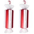 thumbnail image 1 of 2X Decoraciones Navideñas Diseño de Escena Adornos de Regalo Colgante DIY Caramelo 30CM Color Rojo Y  Diseño de Escenario de Caramelo -B, 1 of 1