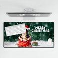 thumbnail image 4 of Santa Surprise Gift Bernese Mountain Dog Merry Cheerful Christmas Desk Mat Full Keyboard Mouse Pad Berner Lover Gifts Large Mousepad - 12021, 4 of 5
