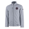 thumbnail image 2 of Men's Cutter & Buck  Gray Inter Miami CF Evoke Eco Softshell Recycled Full-Zip Jacket, 2 of 3
