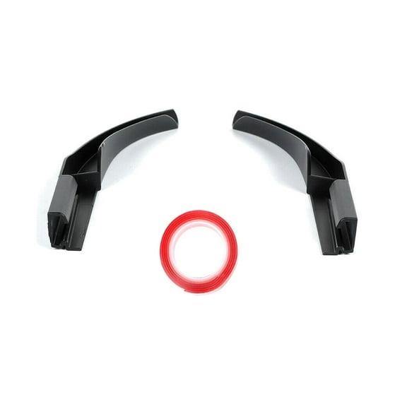 DAMAIJOY Top Roof Water Rain Gutter Extension Accessories for Jeep for Gladiator 2020-2021 for Wrangler 2018-2021 Black TRWRGEFJWJJ2A