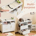 thumbnail image 5 of Ktaxon 2-Drawer Baby Changing Table, Infant Dresser with Storage, Nursery Diaper Changing Station for Bedroom, White, 5 of 9