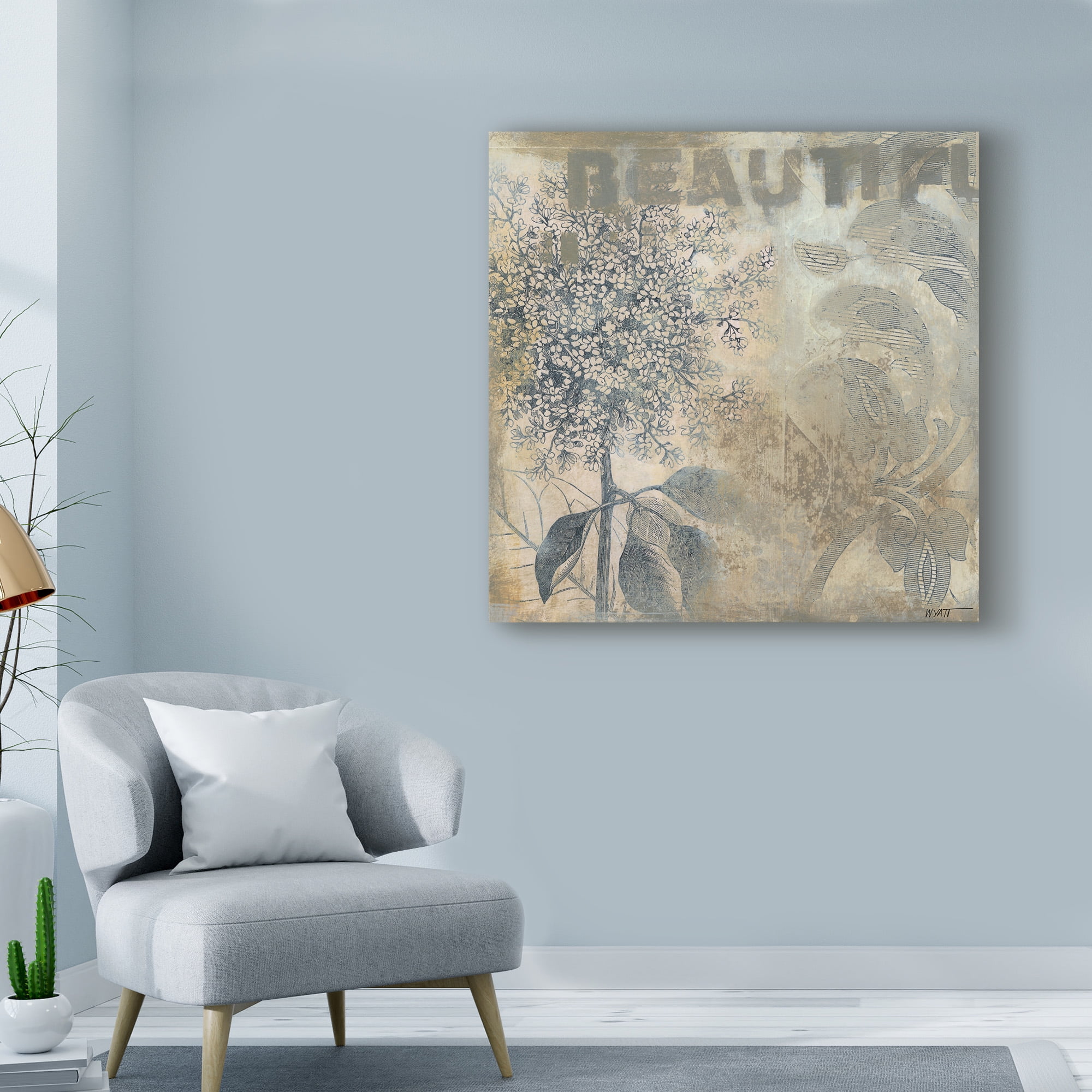 Trademark Fine Art 'Beautiful Flowers I' Canvas Art by Norman Wyatt
