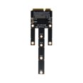 thumbnail image 1 of Tarjeta Adaptadora MSATA A NGFF M.2, Tarjeta de Expansión Convertidora Mini PCI-e A NVME, Compatible con SSD M.2 2230, 2242, 2260 y 2280, 1 of 1