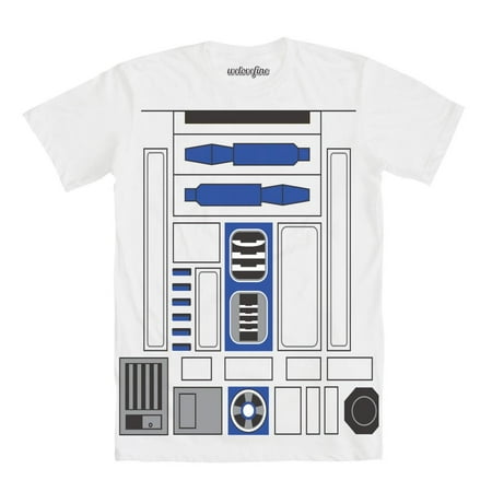 Flip Stars - Star Wars I Am R2-D2 Mens White Flip T-Shirt | M