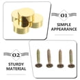 thumbnail image 3 of NUOLUX 12Jgo Decorativas Para Tornillos De Espejo En Color Dorado Para Uso En Hogar, 3 of 6