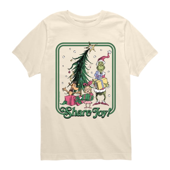 The Grinch - Share Joy - Youth Boys Short Sleeve Graphic T-Shirt