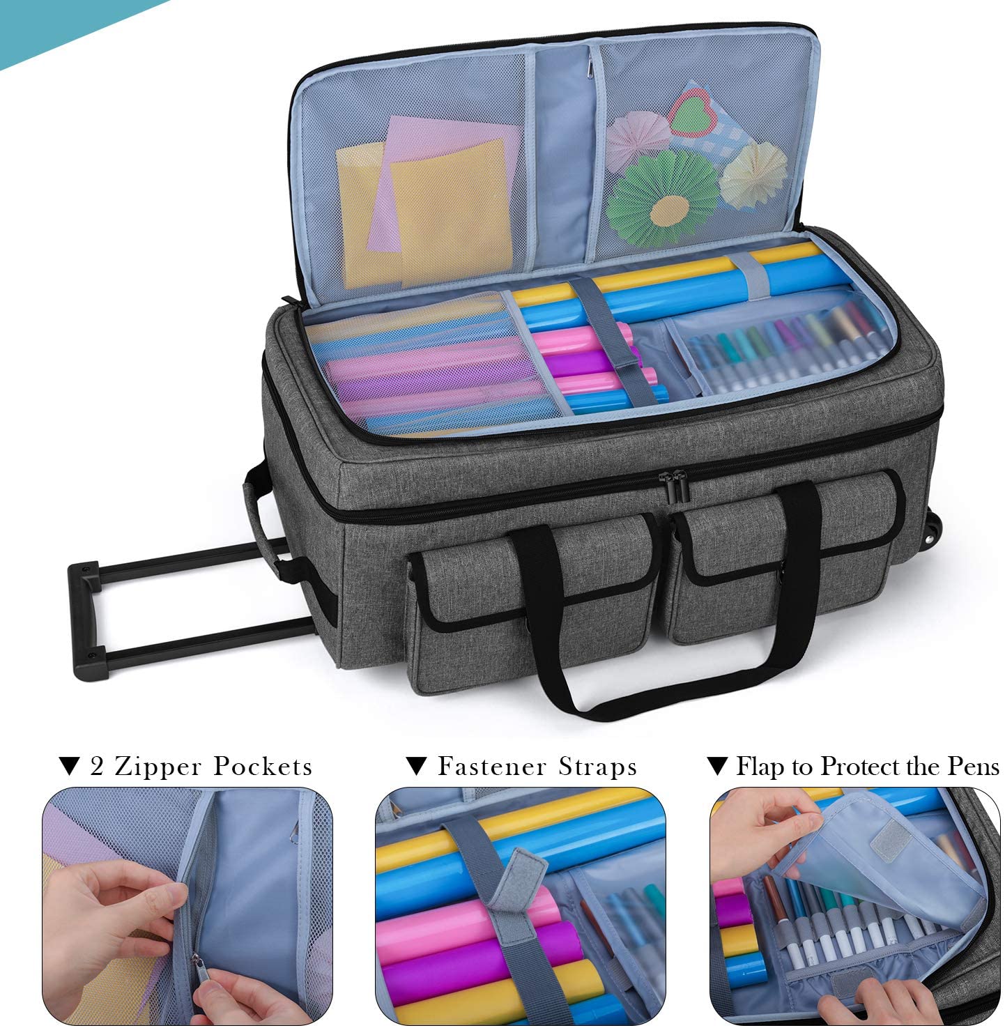 rolling craft tote cricut