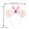 thumbnail image 4 of 2PC Easter Bunny Ears Headband Rabbit Ears Hairband Headpieces for Adults, 4 of 5