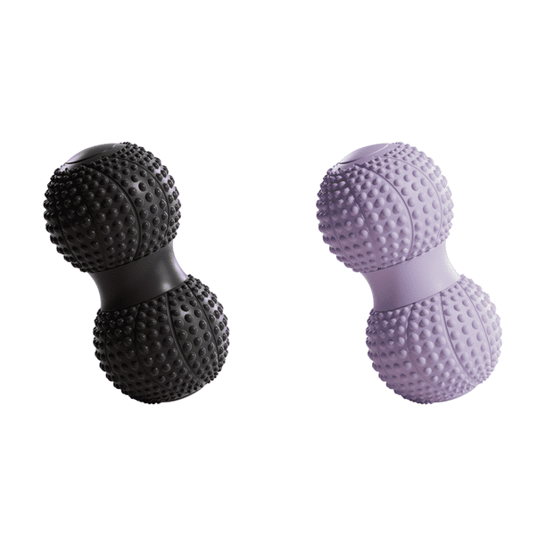 Bola de masaje Peanut Doble Roller para fisioterapia Negro