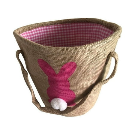 

storage clothes storage Easter Egg Child Bunny Burlap Bag Carrying Candy and Holiday Party
