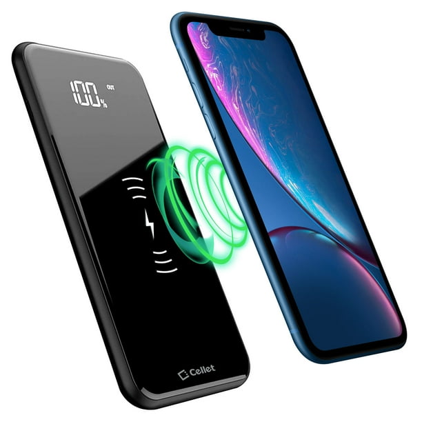 Qi Portable Wireless Charging Power Bank For Iphone Xr By Cellet Walmart Com Walmart Com