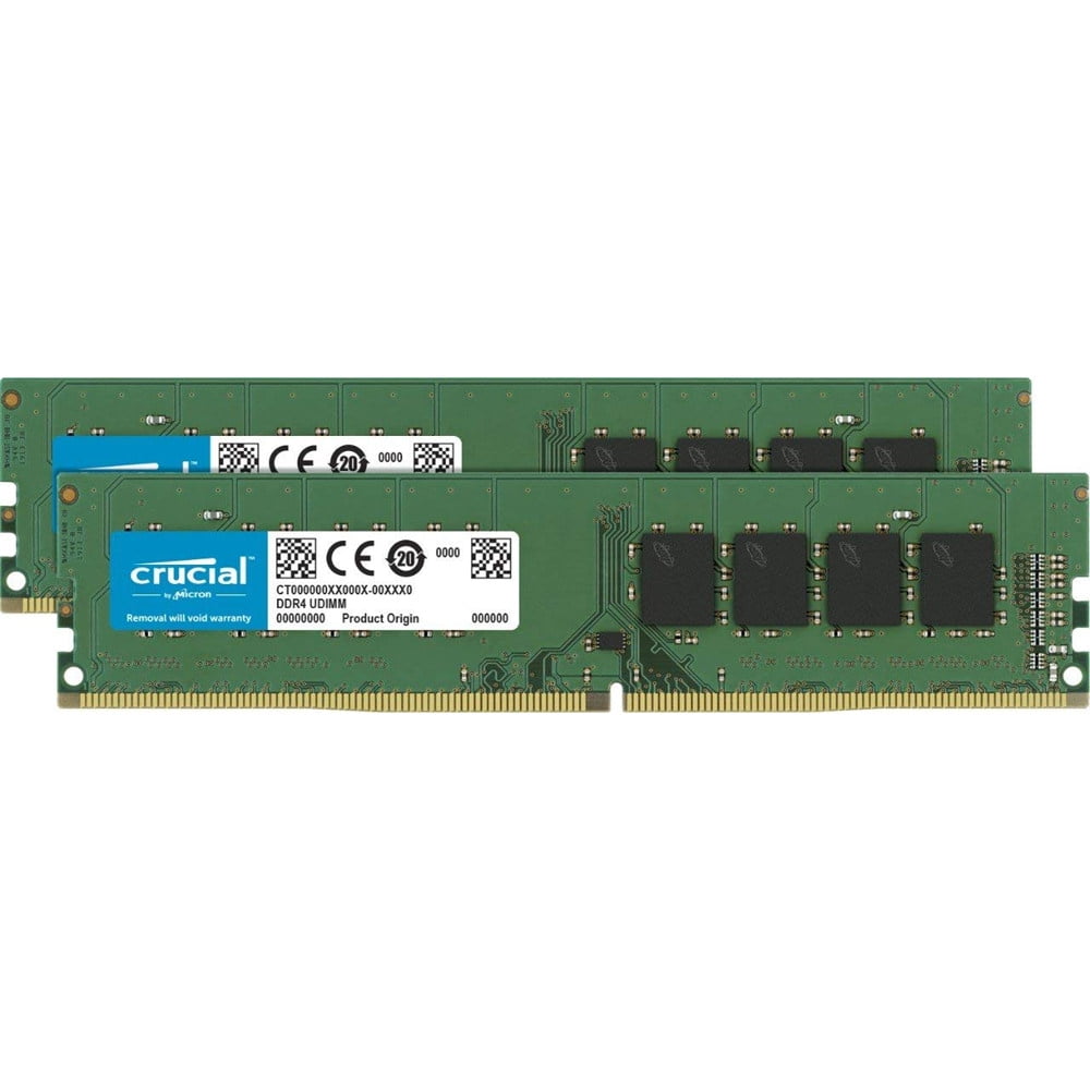 Crucial 32GB DDR4 2400 MHz UDIMM Memory Kit (2 x 16GB)