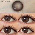 thumbnail image 2 of Lentillas de colores para ojos, lentes cosméticas para miopía con dioptrías de grado, Multicolor, gris, marrón, pupilas naturales, lentillas anuales, 2 of 2