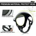 thumbnail image 3 of Casco para perros pequeños, casco de motocicleta para perros con orificios para las orejas y correa ajustable, cascos de seguridad para perros para conducir al aire libre, pequeño, 3 of 5