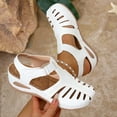 thumbnail image 5 of Dakaela Womens Orthopedic Wedge Sandals Closed Toe Summer Beach Walking Shoes Arch Support Slides, 5 of 7