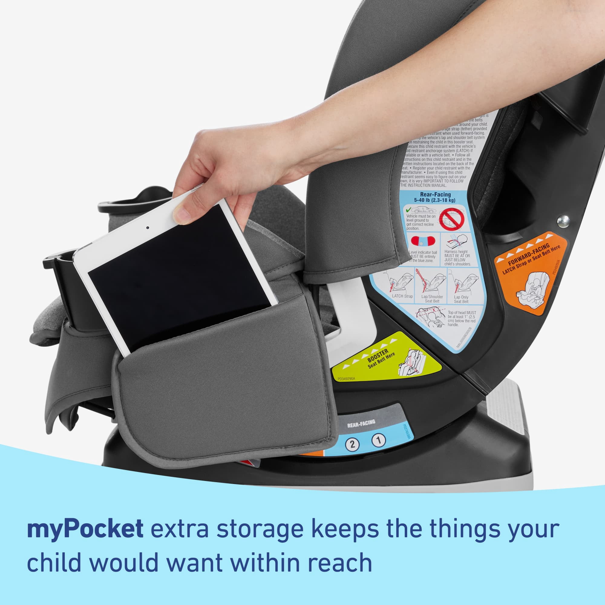 Graco® SlimFit LX 3-in-1 Car Seat, Shaw, Grey