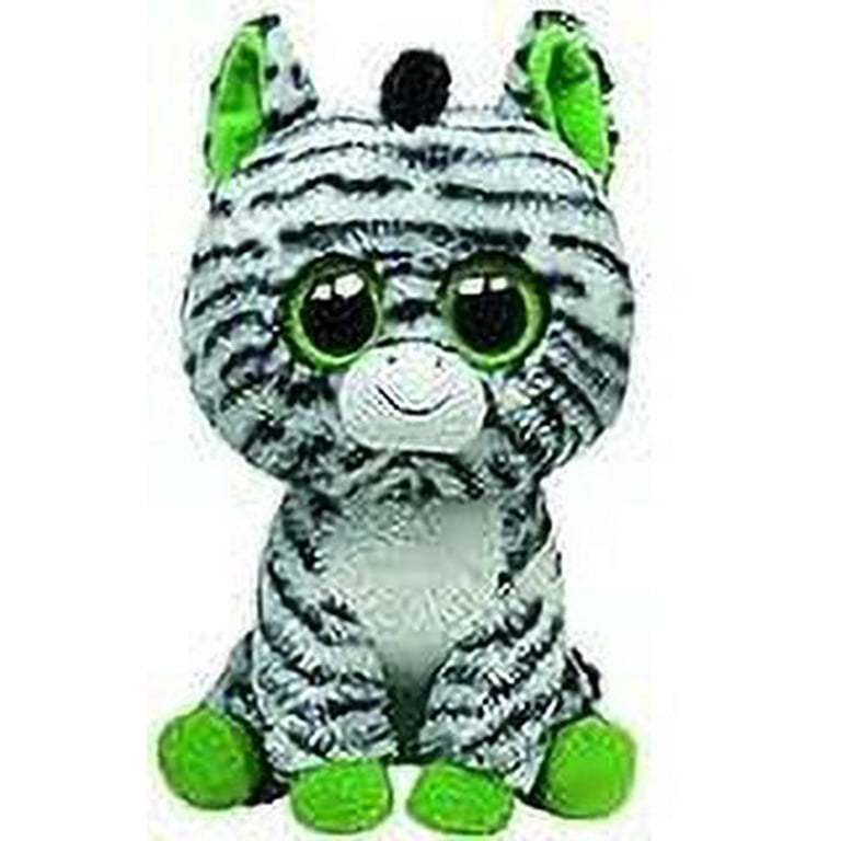 TY Beanie Boos - ZIG-ZAG the Zebra (Glitter Eyes) (Regular Size - 6 inch) 