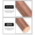thumbnail image 2 of MasteelfCA Copper Dowsing Rod Diameter 12mm Copper Rod Copper Tube Multifunction Copper Rod, 2 of 7