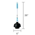 thumbnail image 4 of (4 pack) Great Value Deluxe Toilet Plunger with 16-in Ergonomic Plastic Handle, 1 Each, 4 of 6
