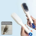 Zlezpi Clearance Shampoo Brush Self Cleaning Anti Static Massage Comb Easy Clean Hair Brush with