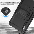 thumbnail image 7 of For Samsung Galaxy Tab S10 Ultra/S9 Ultra/S8 Ultra Case 14.6 inch, 360 Rotating Shockproof Cover with Stand, Screen Protector, Shoulder Strap (SM-X920/X910/X900), Black, 7 of 7