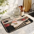 thumbnail image 3 of Coffee Mat, Coffee Vintage Chef Kitchen Pattern Coffee Bar Mat for Coffee Station Accessories and Organizer, Absorbent Dish Drying for Kitchen Counter, Coffee Bar Decor Coffee Machine Mat 19.5x12in, 3 of 7