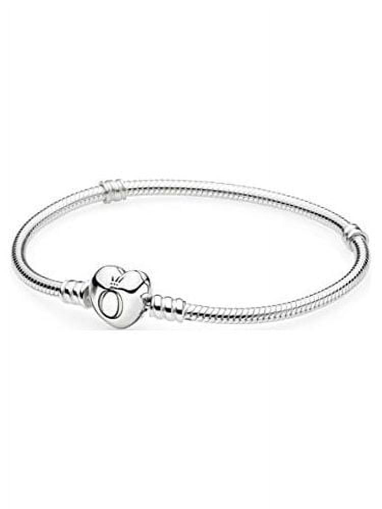 Pandora charm bracelet with heart clasp discount
