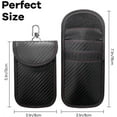 thumbnail image 4 of Pouch for Car Keys, Casewin 3Pcs Car Key Signal Blocker Pouch, Car Key Bag for Keyless Car RFID Blocking, Anti-theft Remote Entry Smart Fobs Protection (Black), 4 of 6