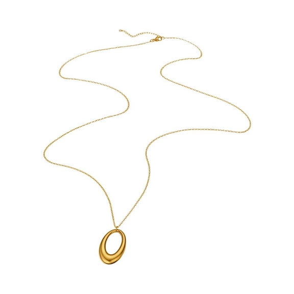 Necklace In Silver Tone Stainless Steel For Everyday Wear