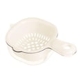 thumbnail image 4 of Cesta de drenaje con asa Lavabo para verduras Colador Cesta de drenaje Fruta Beige Blanco, 4 of 9