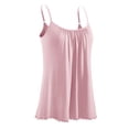 thumbnail image 6 of Ruimatai Women's Solid Color V-Neck Loose Camisole Top Soft Polyester Sleeveless Blouse Casual Pajama Shirt for Daily Wear, 6 of 7