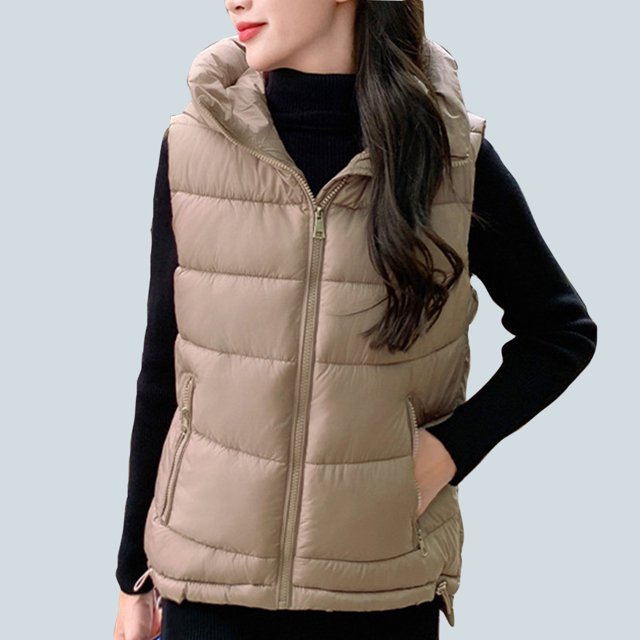 LOVZFMLL Vestes pour Femmes Coton Veste Courte pour Femmes Style Mode à Capuche Polyvalente