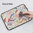 thumbnail image 6 of Bingfone Passport Stamp Laptop Sleeve Case 15 Inch, 360° Protective Computer Carrying Bag, 6 of 9