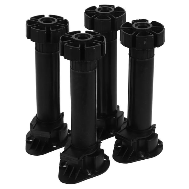 4 patas de soporte ajustables para muebles, patas niveladoras para muebles, patas de altura ajustables, patas de gabinete ajustables para cocina y baño
