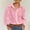 #326-Pink, variant on Womens Blouses V Neck Eyelet Lapel Tops Sheer Long Sleeve Shirts Embroidered Blouses 2025 Fashion