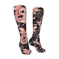 thumbnail image 3 of Kdxio Cute Axolotl Sakura Blossoms B Funny Silky Novelty Funky Long Knee High Socks Soft 3D Print Cosplay Crazy Stockings for Men Women, 3 of 8