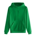 thumbnail image 4 of FAVIPT Womens Hoodie Plain Hoodies for Women Pullover Long Sleeve Oversized Pullover Y2K Hoodie Fall Winter Sweatshirt with Pocket 2024 Green,XL, 4 of 4