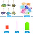 thumbnail image 2 of Cuadros Decorativos Llaveros de arte de diamantes DIY, llaveros de gemas, regalo de decoración navideña (GJ016) Wdftyju embutido en tela, 2 of 6