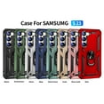 thumbnail image 6 of LeYi For Samsung Galaxy S23 5G Case, Military Grade Shockproof Heavy Duty, Magnetic Kickstand, Red, 6 of 8